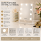 LED Vanity Makeup Mirror with Lights – 360° Rotating Hollywood Style Beauty Mirror