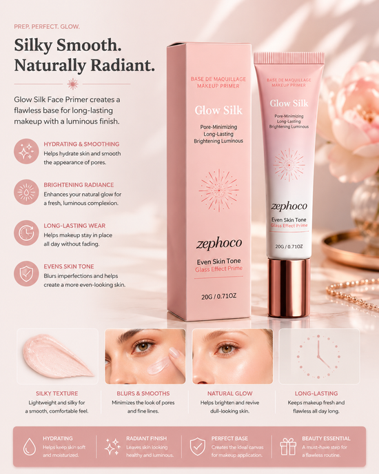 Brightening Makeup Primer – Hydrating Pre-Makeup Base for a Smooth, Radiant Finish