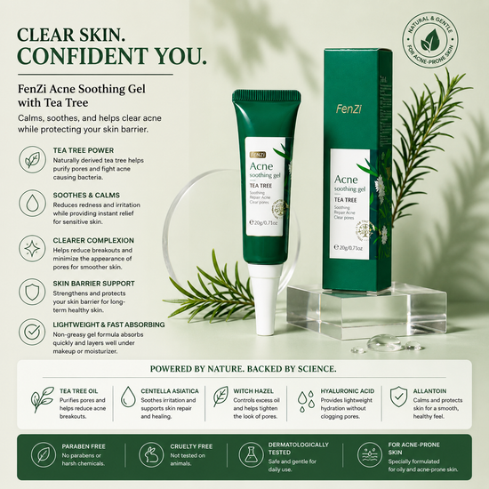 Tea Tree Acne Spot Treatment Cream – Blemish Control Spot Cream with Tea Tree Oil & Aloe Vera for Acne-Prone Skin