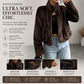 Women’s Luxe Faux Fur Jacket – Elegant Winter Coat with Plush Collar, Warm & Stylish Cold Weather Outerwear