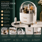 Makeup & Skincare Organizer with 2 Drawers – Transparent Dustproof Vanity Storage Case