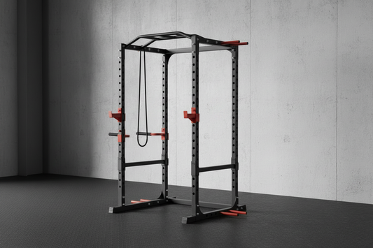 Adjustable Power Tower & Squat Rack – No Barbell