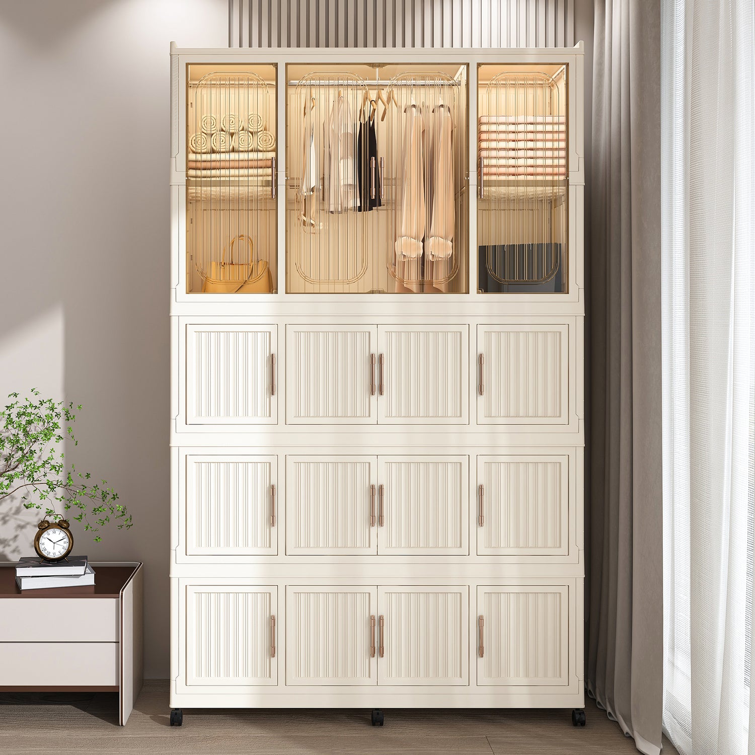 Portable Wardrobe Closet Organizer