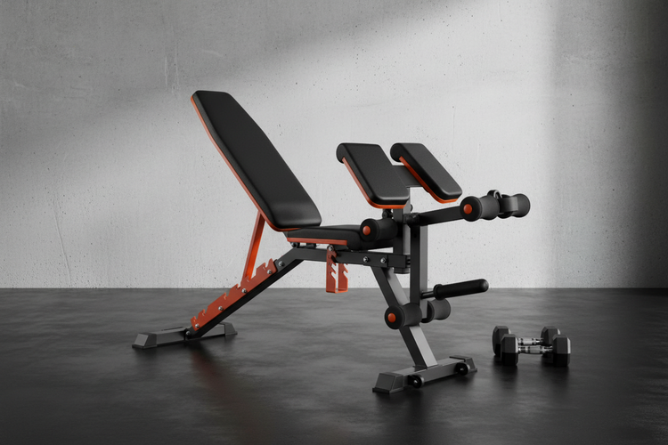 DAV Adjustable Preacher Curl Weight Bench